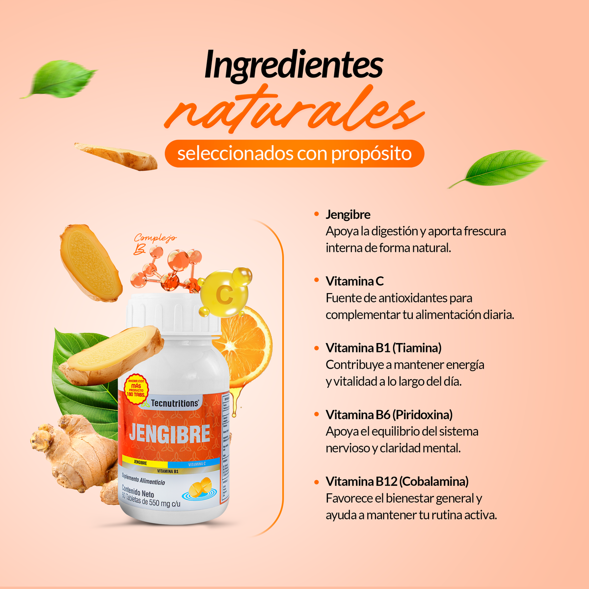 Jengibre 180 Tabletas