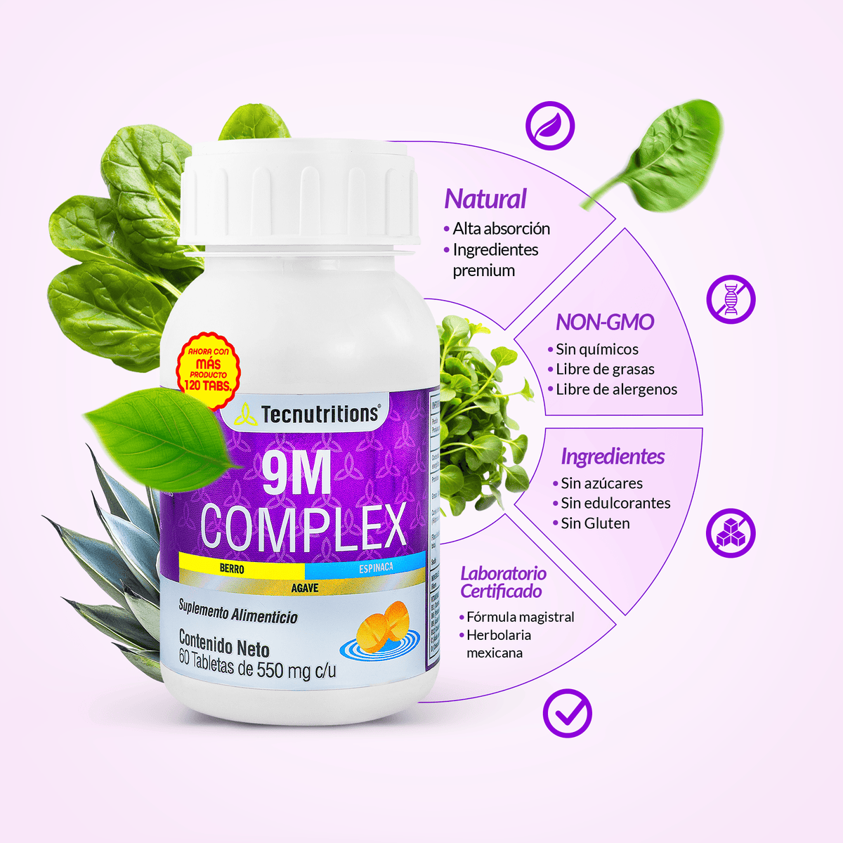 9M Complex 120 tabletas