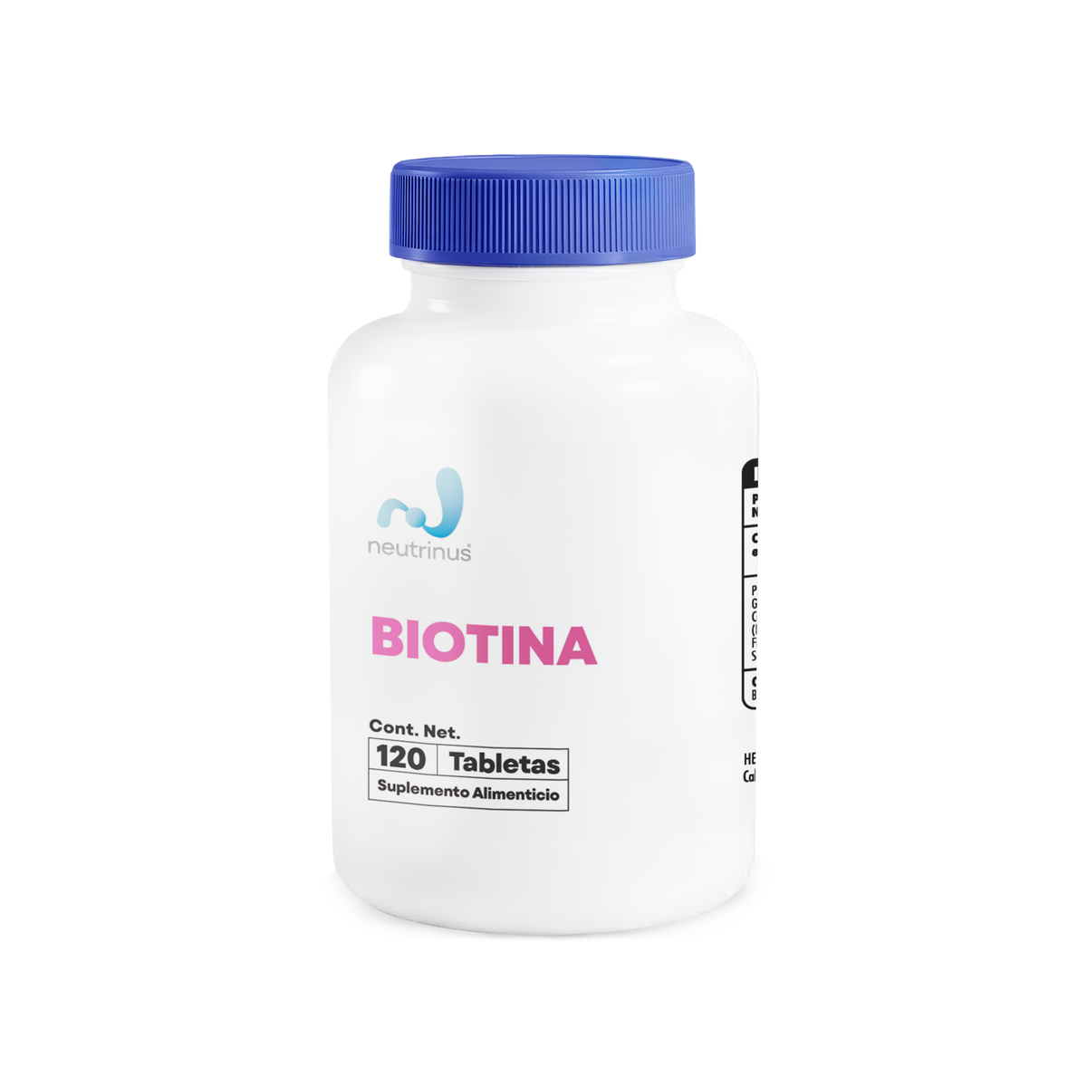 Biotina – Cabello, Piel y Uñas Fuertes | Neutrinus Plus 120 Tabletas