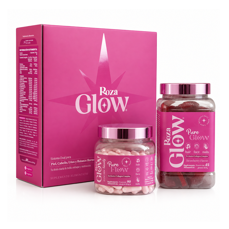 Dúo Equilibrio y Belleza: Pure Grow + Pure Flow | Piel Radiante y Digestión Ligera