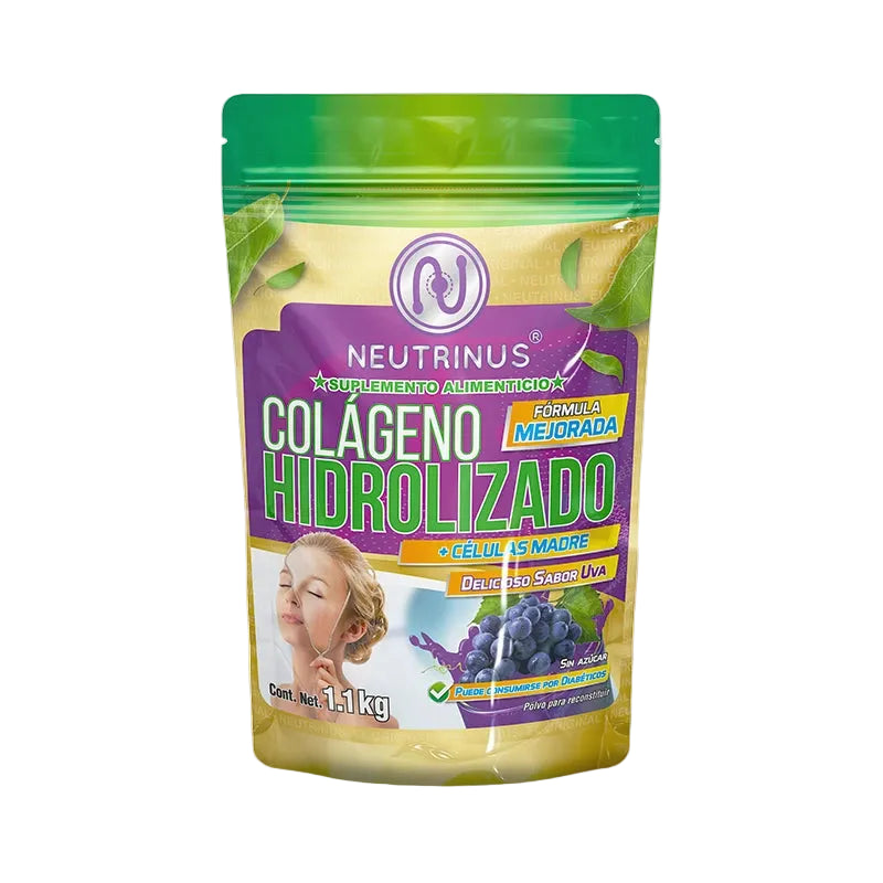 Colágeno Hidrolizado Con Células Madre Sabor Uva
