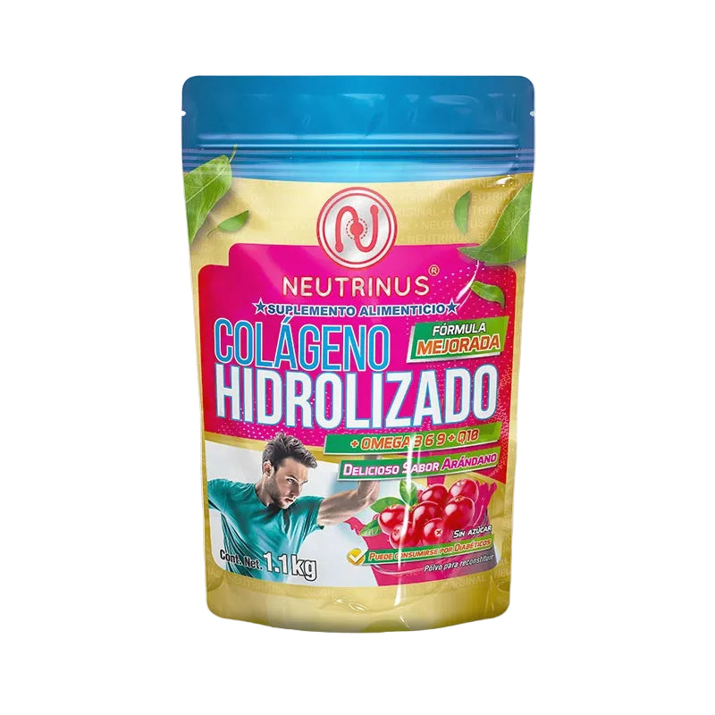 Colágeno Hidrolizado Más Omegas Sabor Arándanos