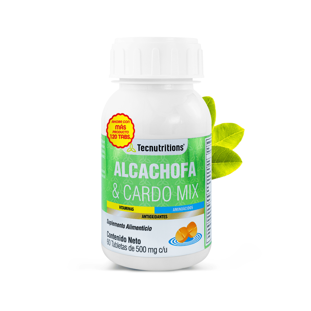 Food supplement with vitamins, amino acids and antioxidants, Artichoke and Thistle Mix, 60 tabl