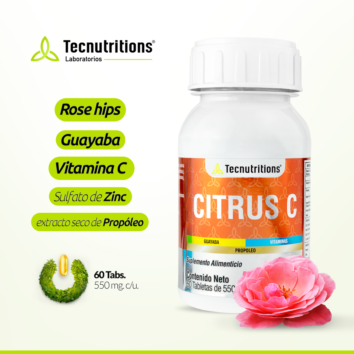 Antioxidant Food Supplement, Multivitamin, Citrus C, 60 tabl