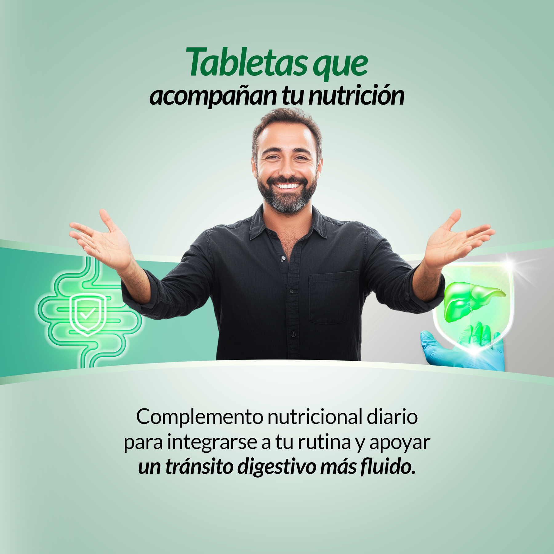 Food supplement with antioxidants and vitamins, Mint Chlorophyll, 60 tabl