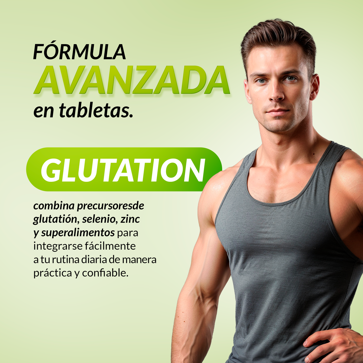 Food supplement with amino acids and antioxidants, Glution GSH, 60 tabl