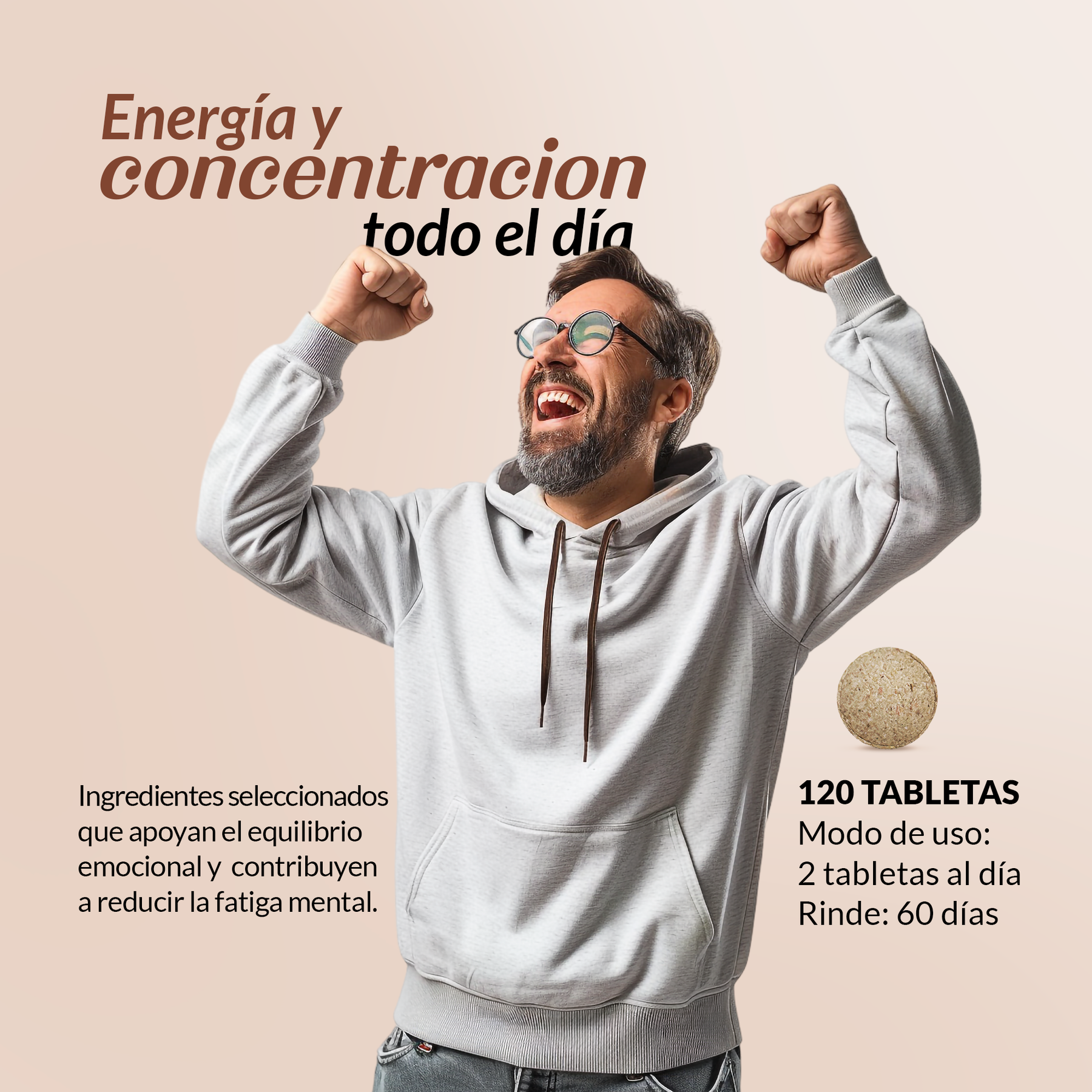 Comp B y Cacao Complex 120 Tabletas
