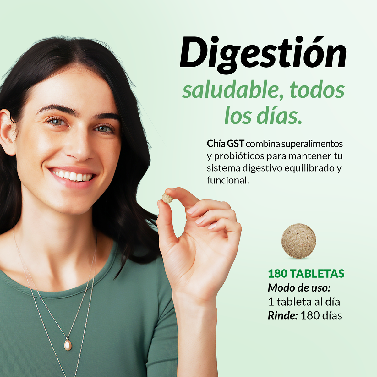 Chía GST 180 Tabletas