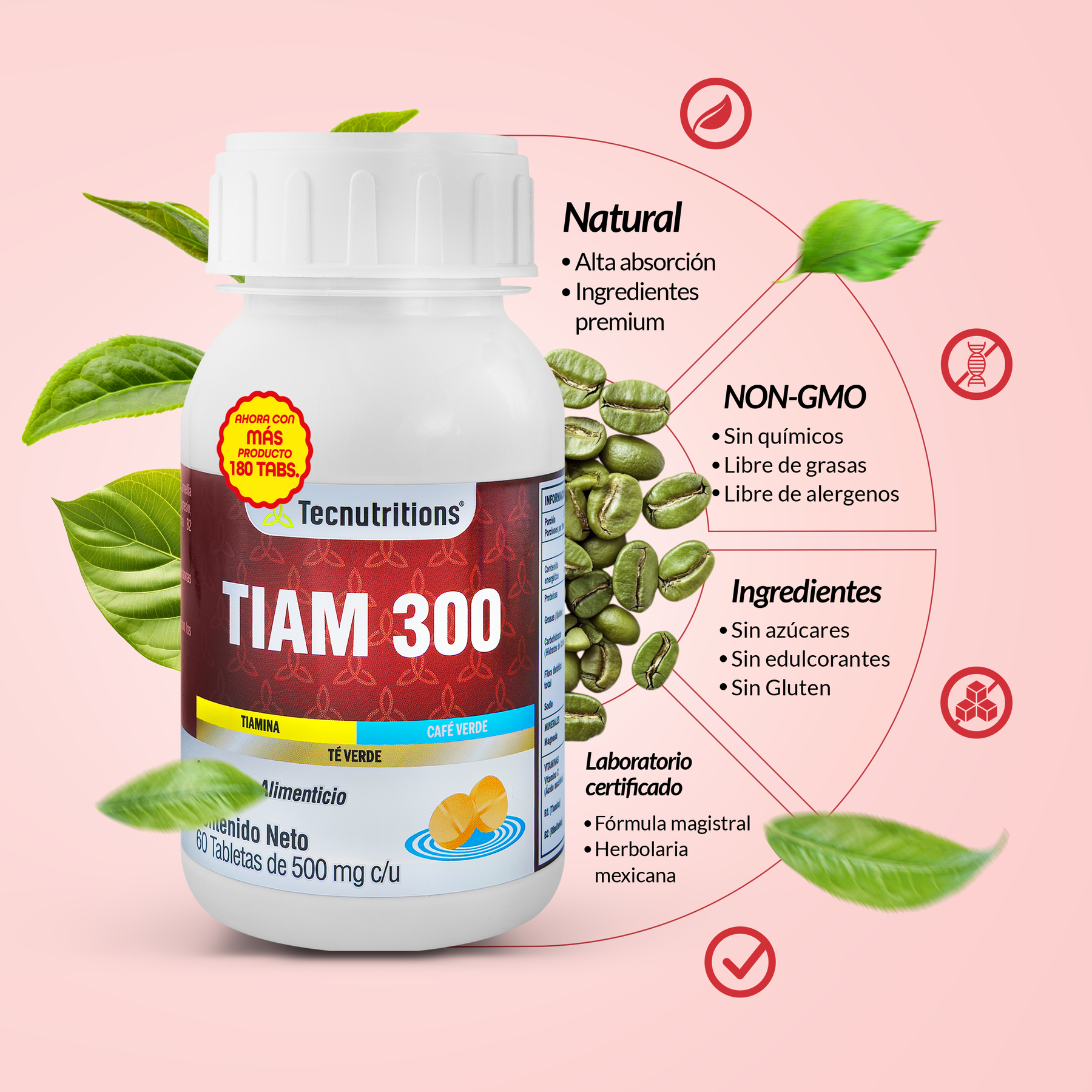 Tiam 300 - 180 Tabletas