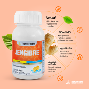 Food supplement with antioxidants and vitamins, Ginger, 60 tabl