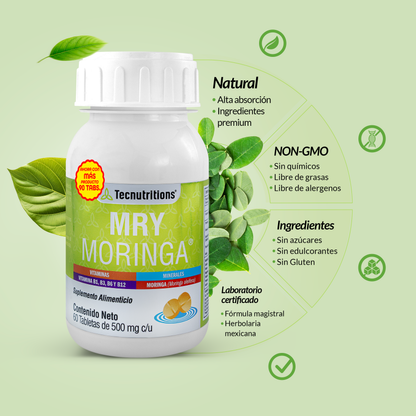 MRY Moringa 90 Tabletas