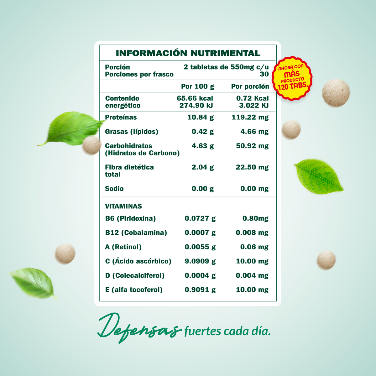 Escudo 120 Tabletas