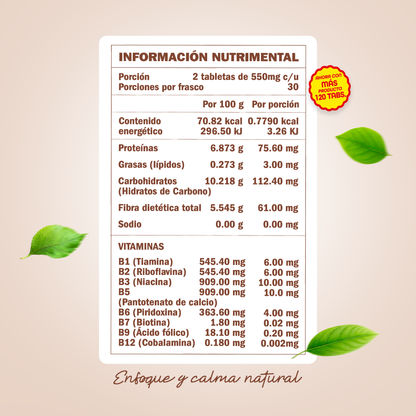 Comp B y Cacao Complex 120 Tabletas