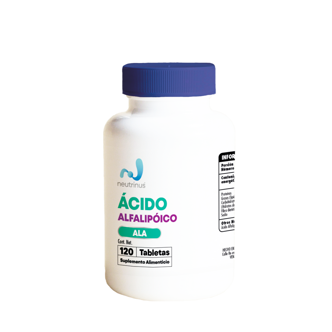 Ácido Alfa Lipoico – Antioxidante y Energía Celular | Neutrinus Plus 120 Tabletas