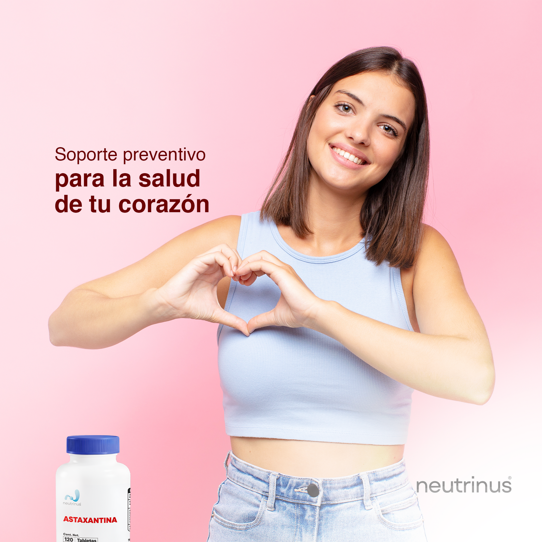 Astaxantina – Antioxidante Premium y Cuidado de la Piel | Neutrinus Plus 120 Tabletas