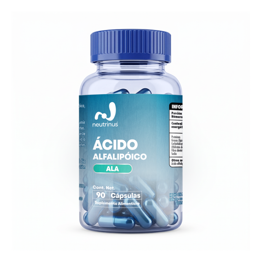 Ácido Alfa Lipoico – Antioxidante y Energía Celular | Neutrinus Plus 90 Cápsulas