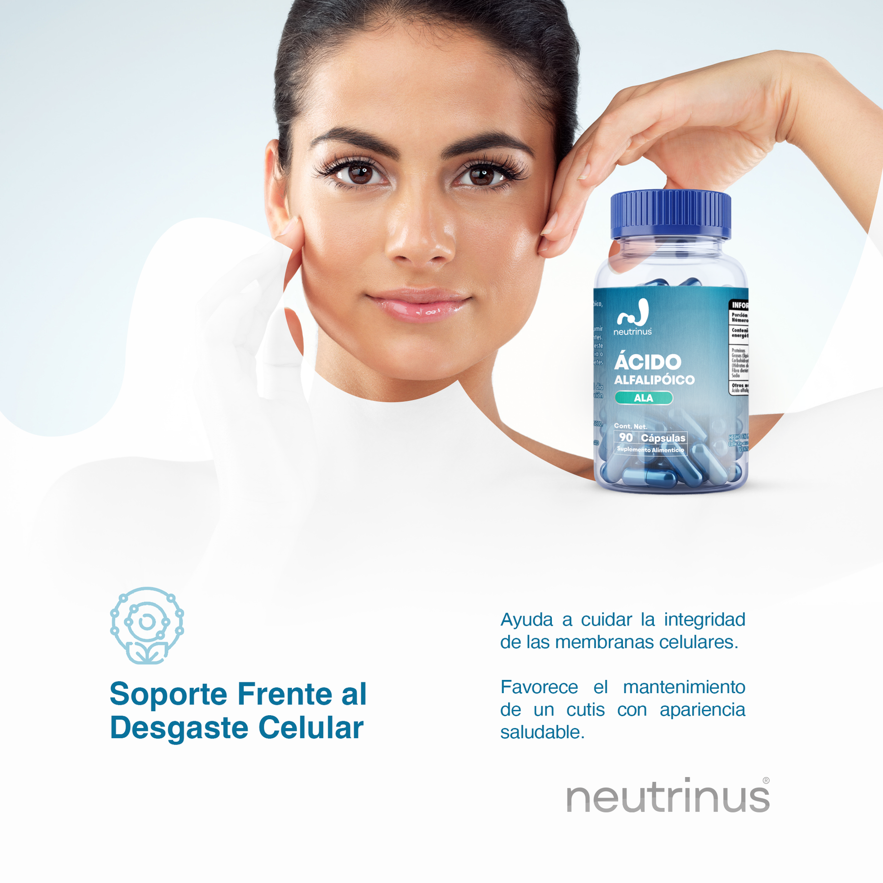 Ácido Alfa Lipoico – Antioxidante y Energía Celular | Neutrinus Plus 90 Cápsulas