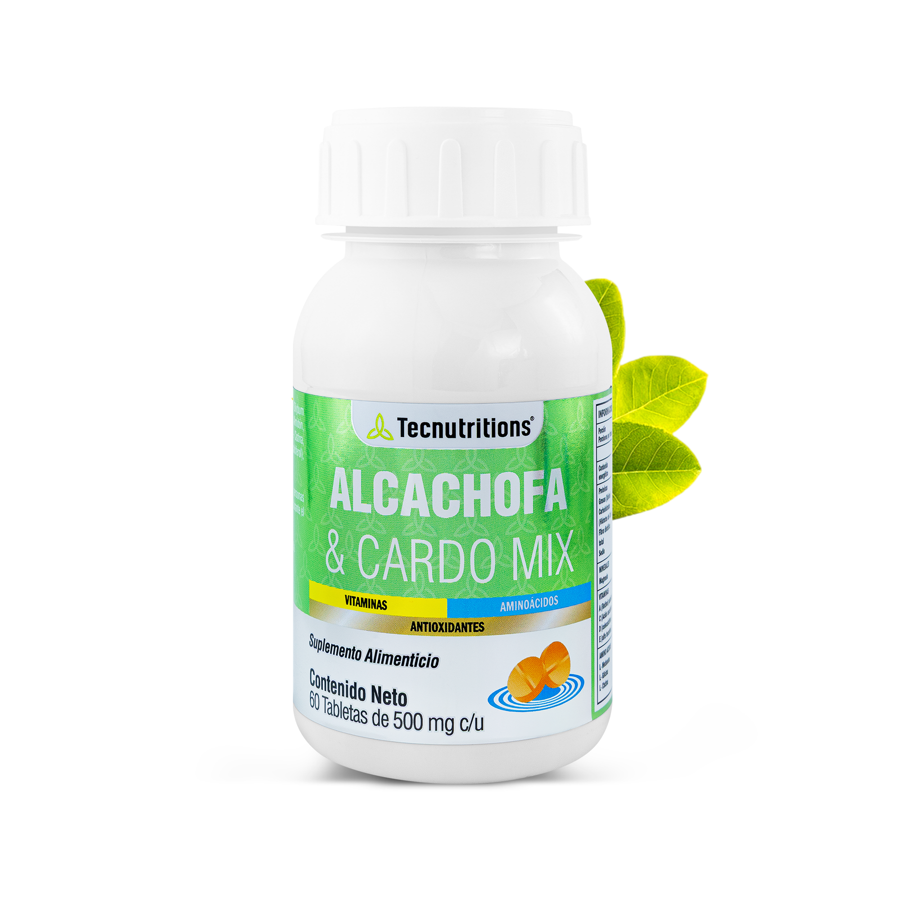 Food supplement with vitamins, amino acids and antioxidants, Artichoke and Thistle Mix, 60 tabl
