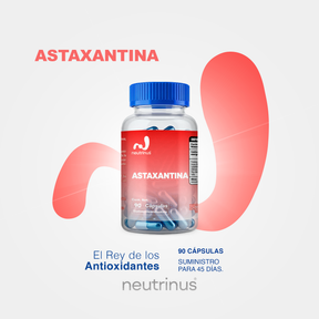 Astaxantina – Antioxidante y Cuidado de la Piel | Neutrinus Plus 90 Cápsulas