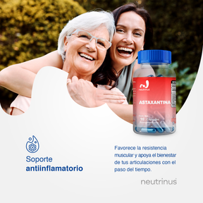 Astaxantina – Antioxidante y Cuidado de la Piel | Neutrinus Plus 90 Cápsulas