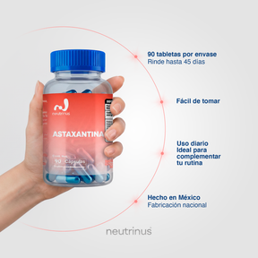 Astaxantina – Antioxidante y Cuidado de la Piel | Neutrinus Plus 90 Cápsulas