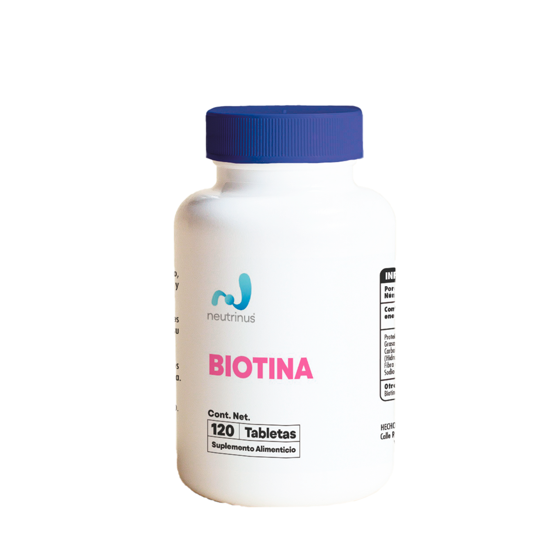 Biotina – Cabello, Piel y Uñas Fuertes | Neutrinus Plus 120 Tabletas