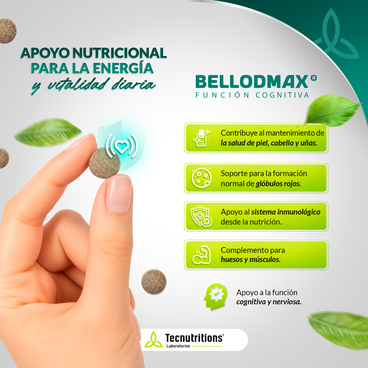 Tableta Granel Bellodmax® Función Cognitiva
