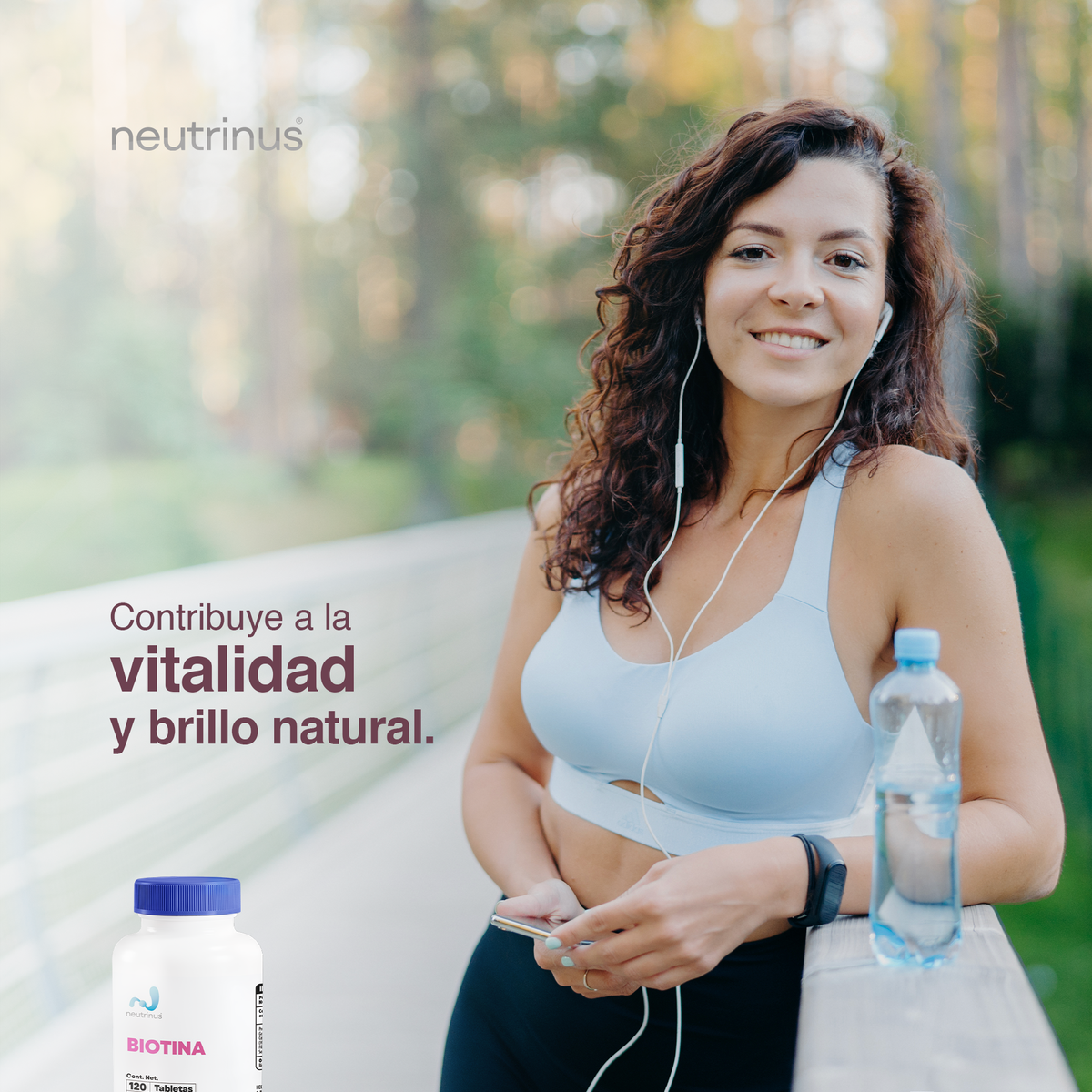 Biotina – Cabello, Piel y Uñas Fuertes | Neutrinus Plus 120 Tabletas