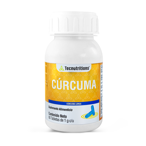 Cúrcuma – Antioxidante y Bienestar Digestivo | Tecnutritions 60 Tabletas