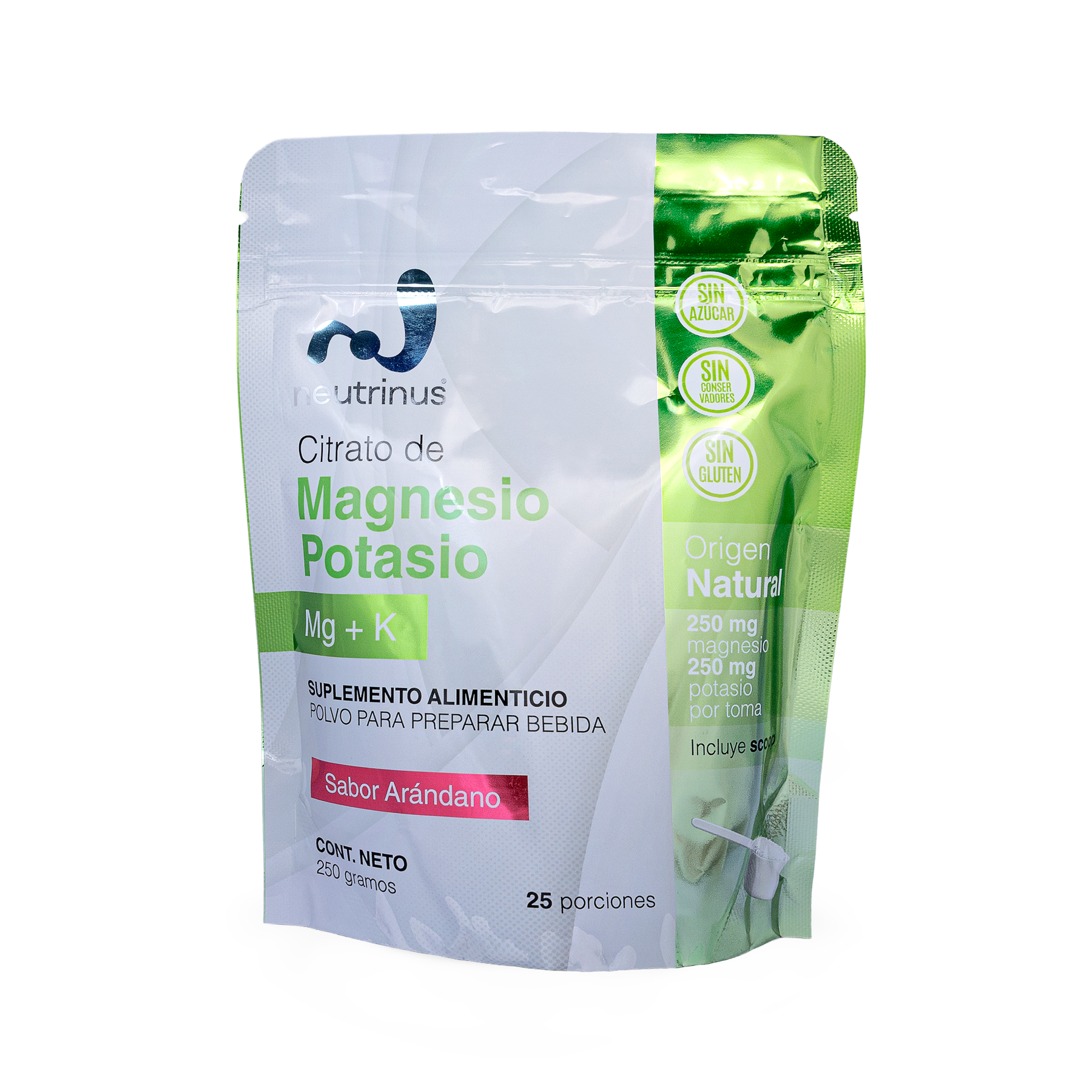 Citrato de Potasio Y Magnesio Sabor Arandano