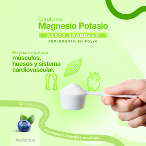 Citrato de Potasio Y Magnesio Sabor Arandano