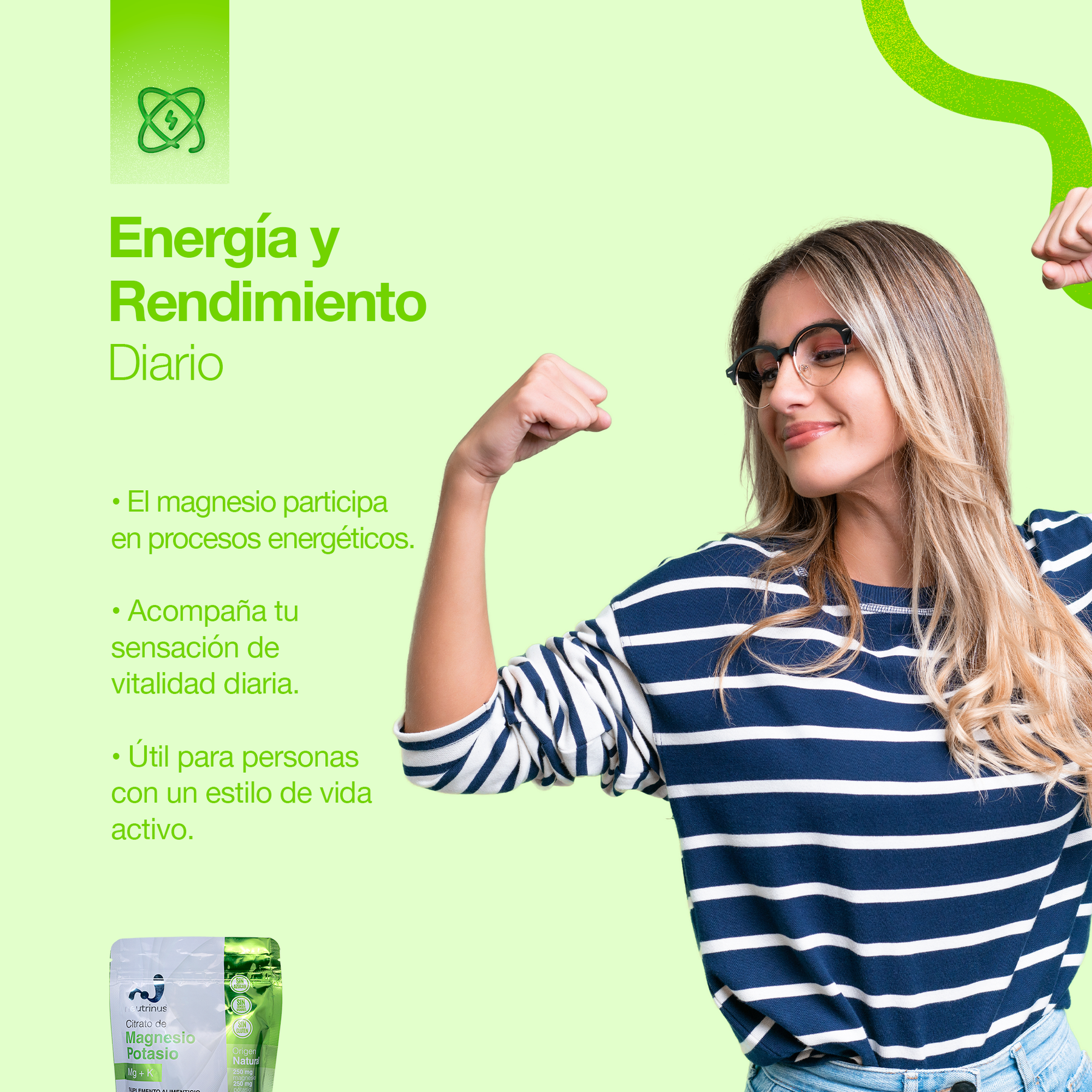 Citrato de Potasio Y Magnesio Sabor Arandano