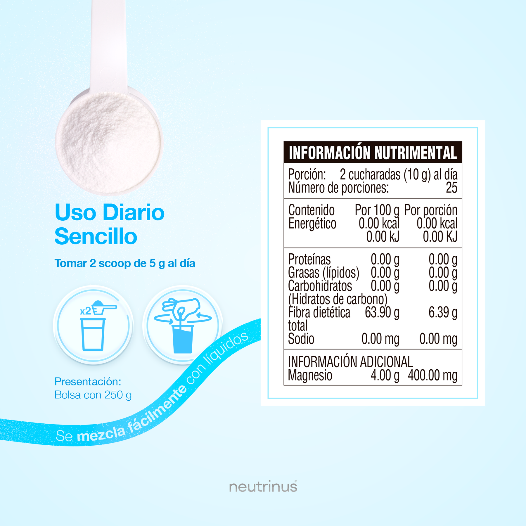 Citrato de Magnesio Sabor Arandano