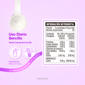Citrato de calcio sabor moras
