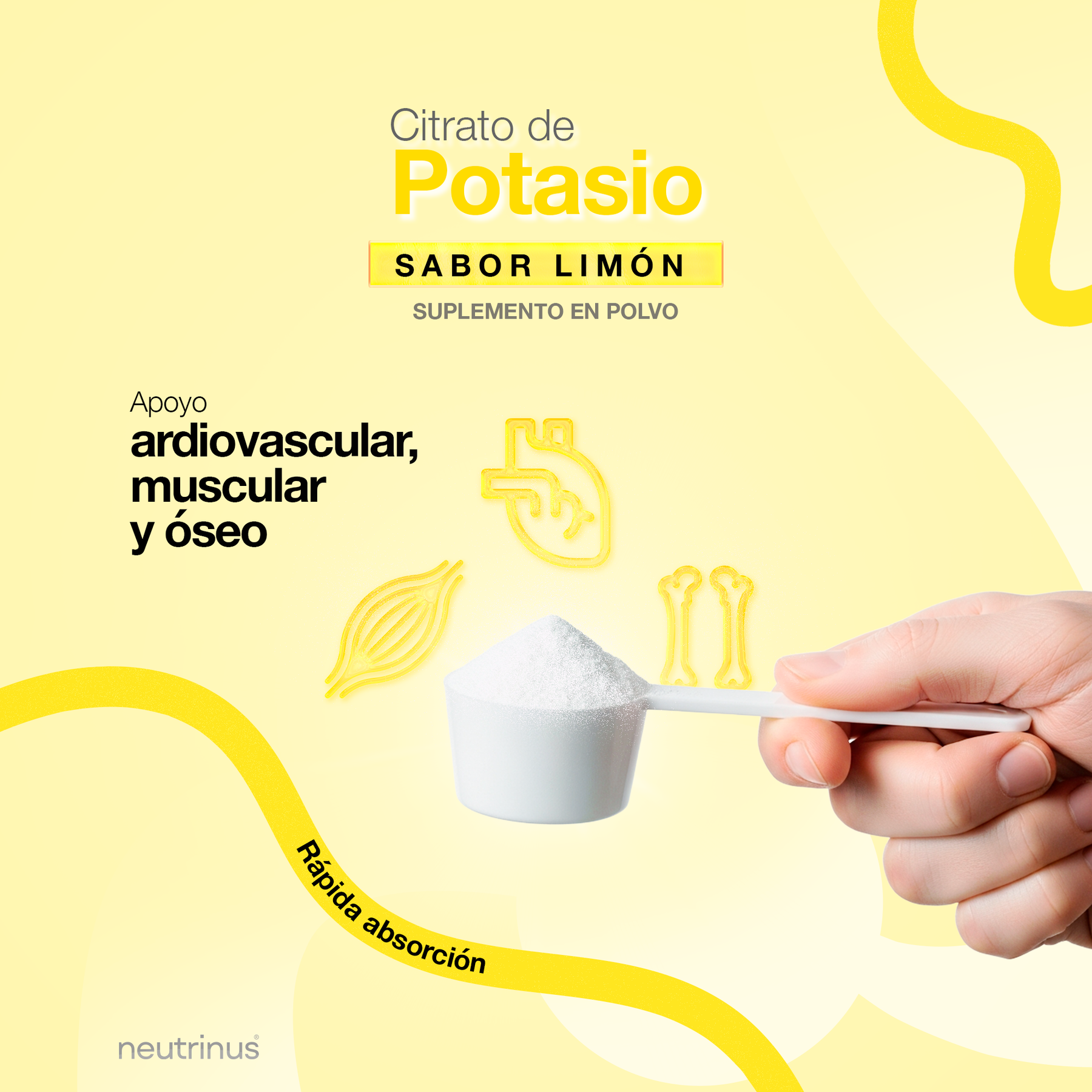 Citrato de Potasio Sabor Limon