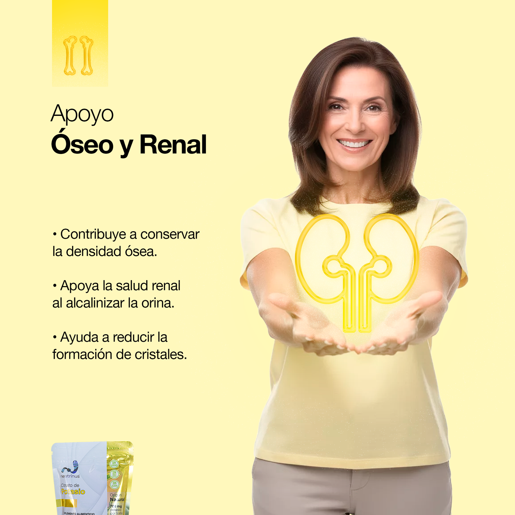 Citrato de Potasio Sabor Limon