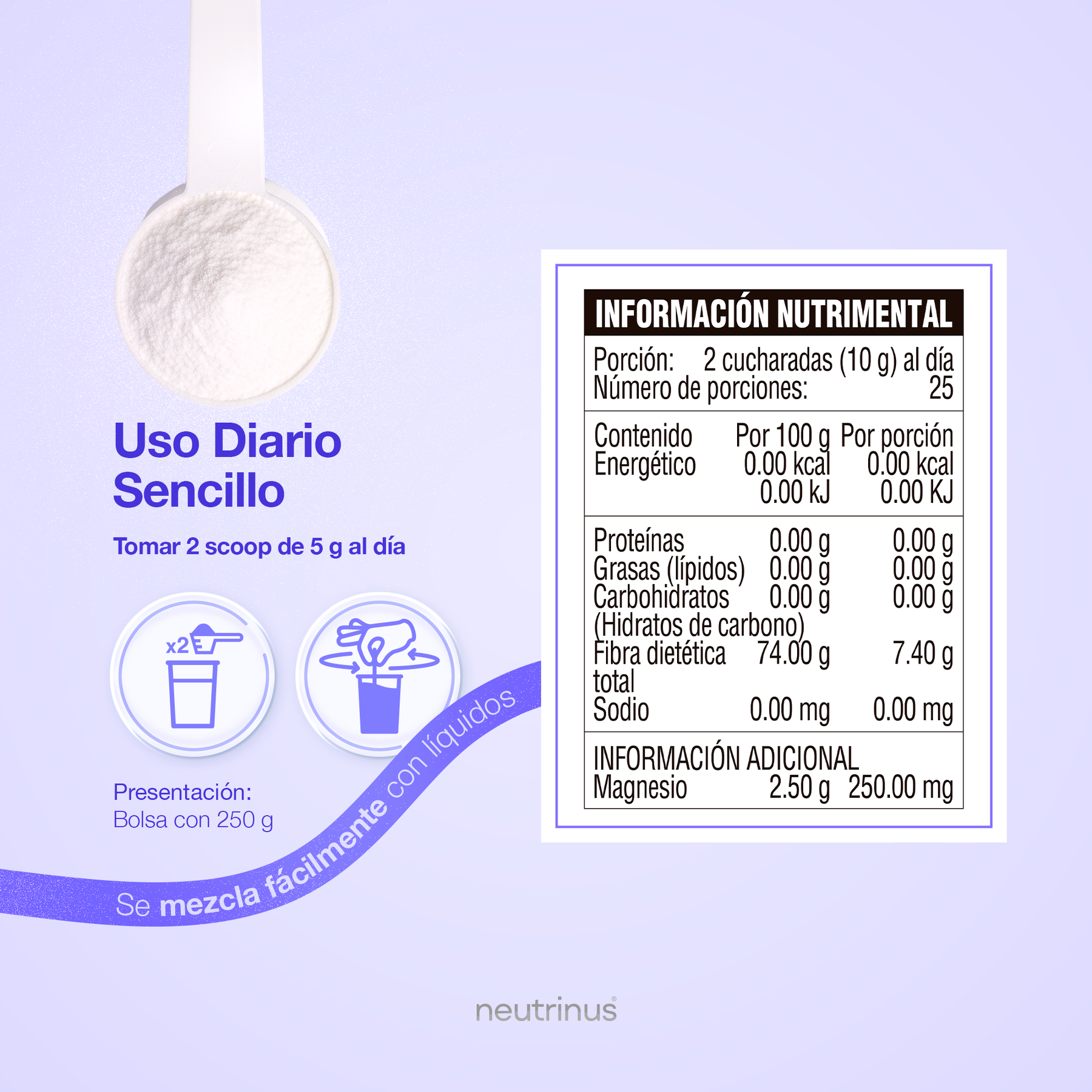 Cloruro de Magnesio Sabor Moras