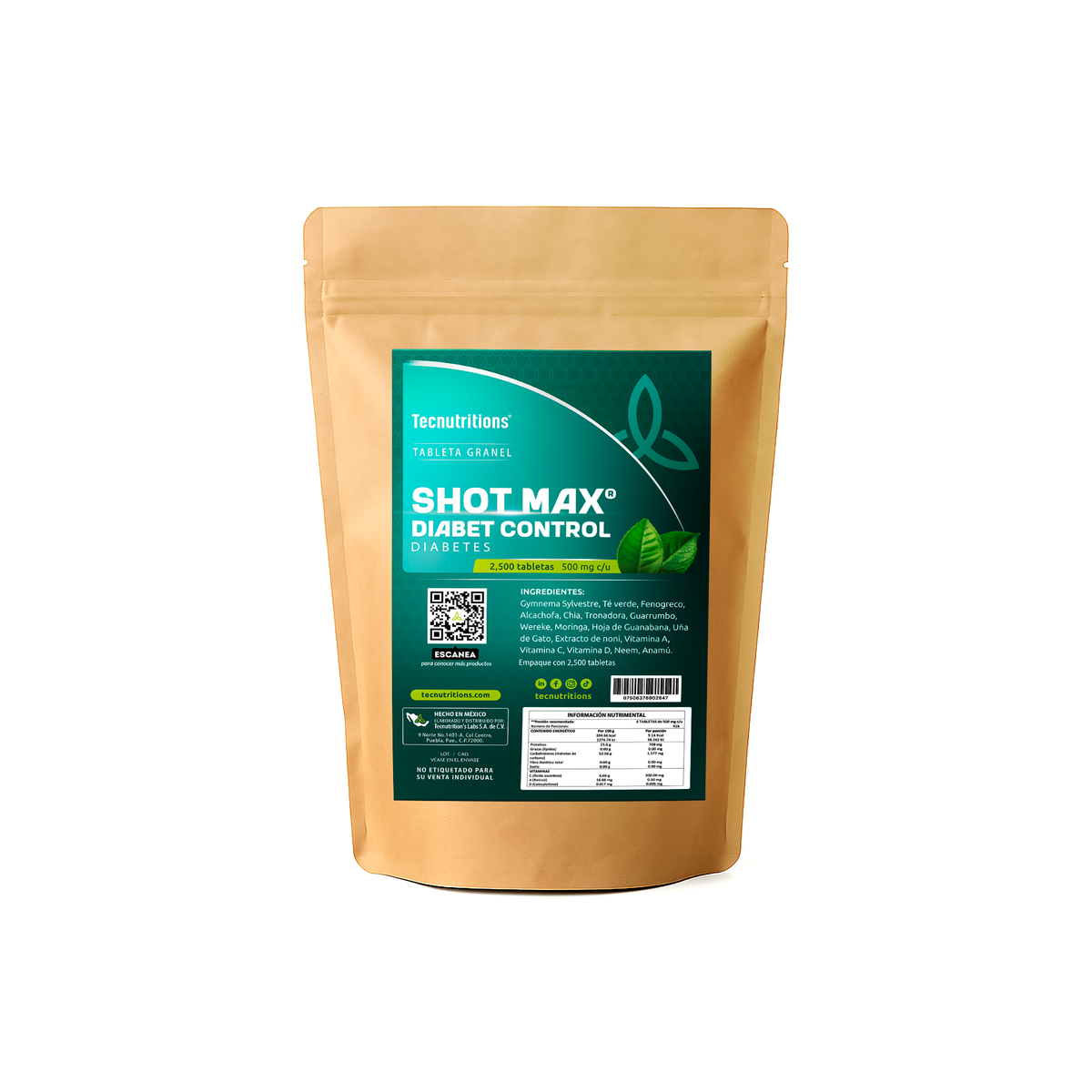 Tableta Granel Shot Max® Diabet Control Diabetes