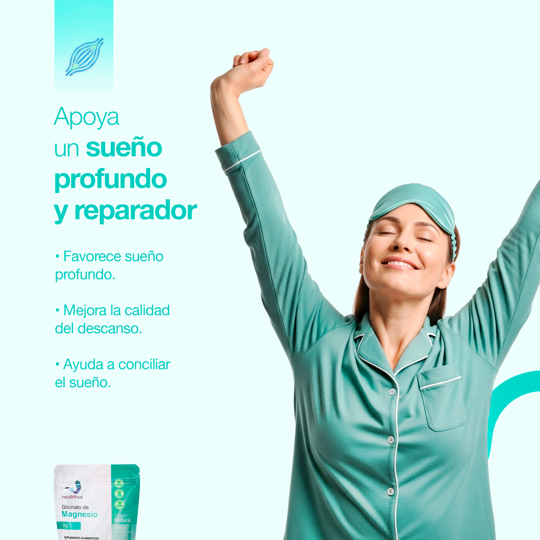 Glicinato de Magnesio Sabor Arandano