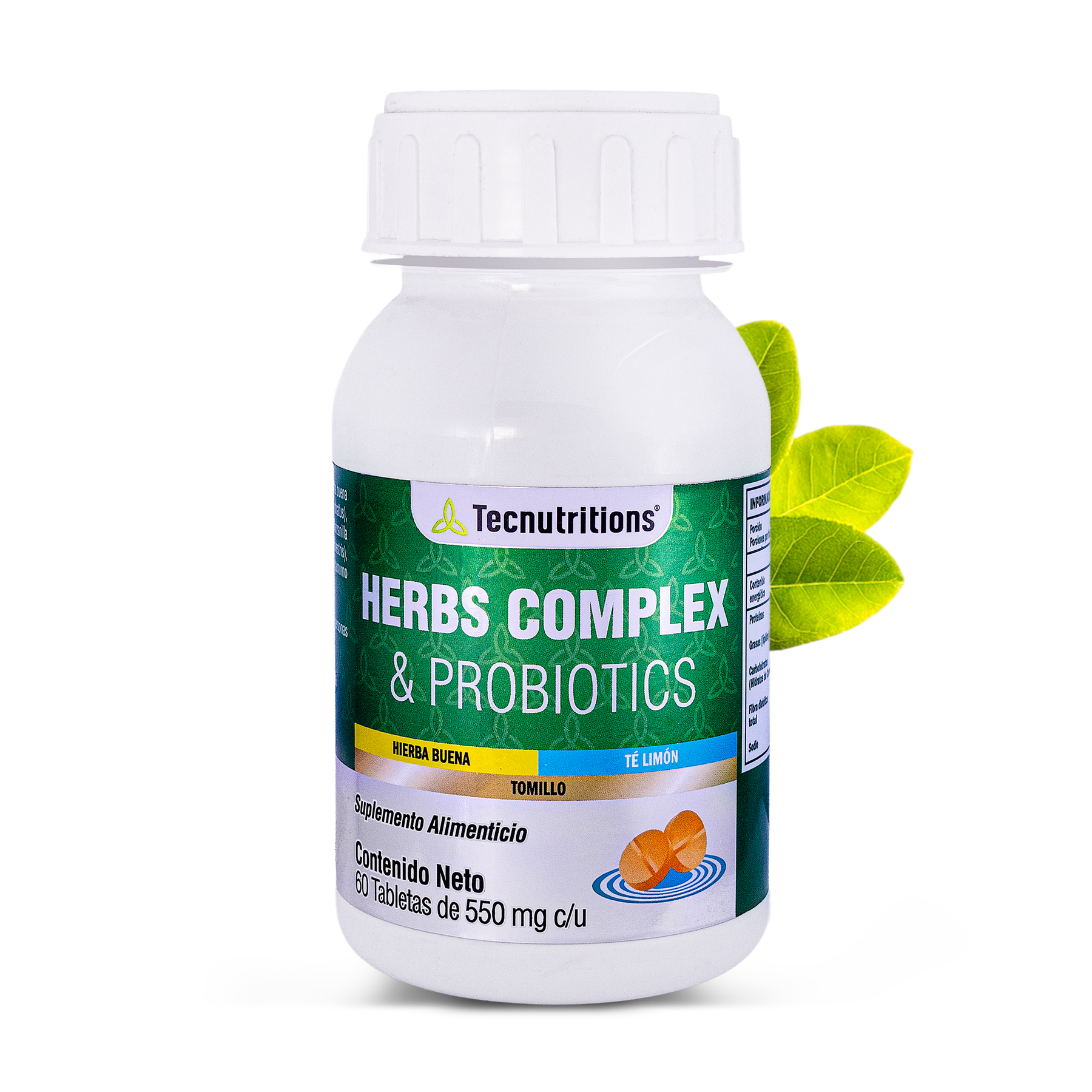 Food supplement with vitamins, probiotics and antioxidants, Herb Complex and probiotics, 60 tabl