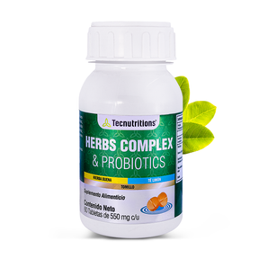 Food supplement with vitamins, probiotics and antioxidants, Herb Complex and probiotics, 60 tabl