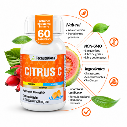 Antioxidant Food Supplement, Multivitamin, Citrus C, 60 tabl