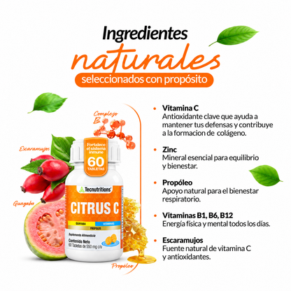 Antioxidant Food Supplement, Multivitamin, Citrus C, 60 tabl