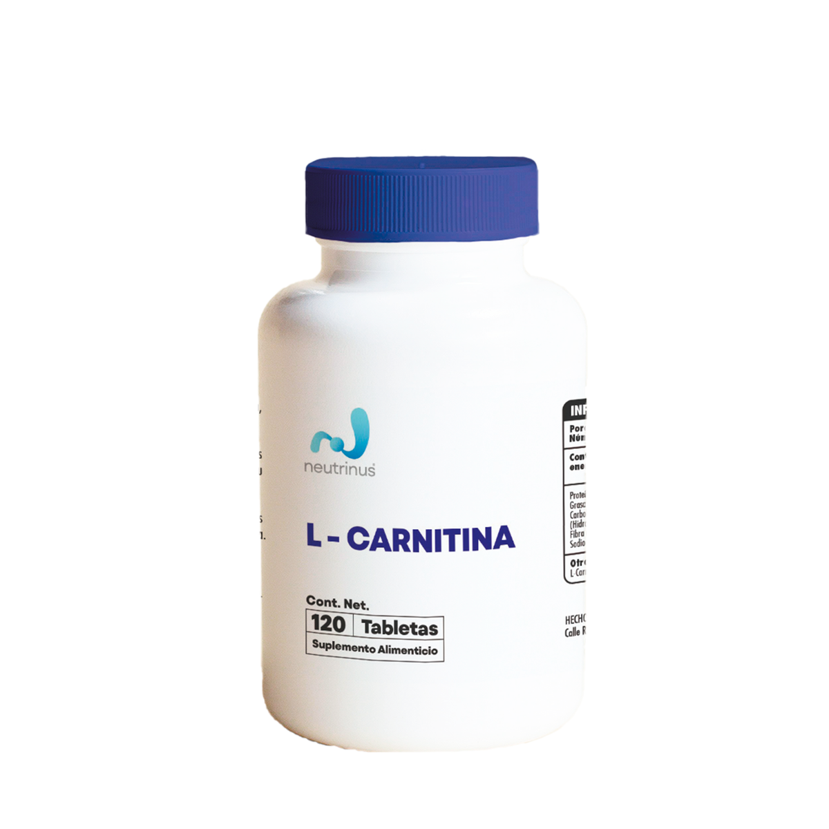L-Carnitina – Energía y Metabolismo de Grasas | Neutrinus Plus 120 Tabletas