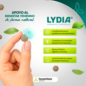 Tableta Granel Lidya® Mujer, Hormonales, Menopausia