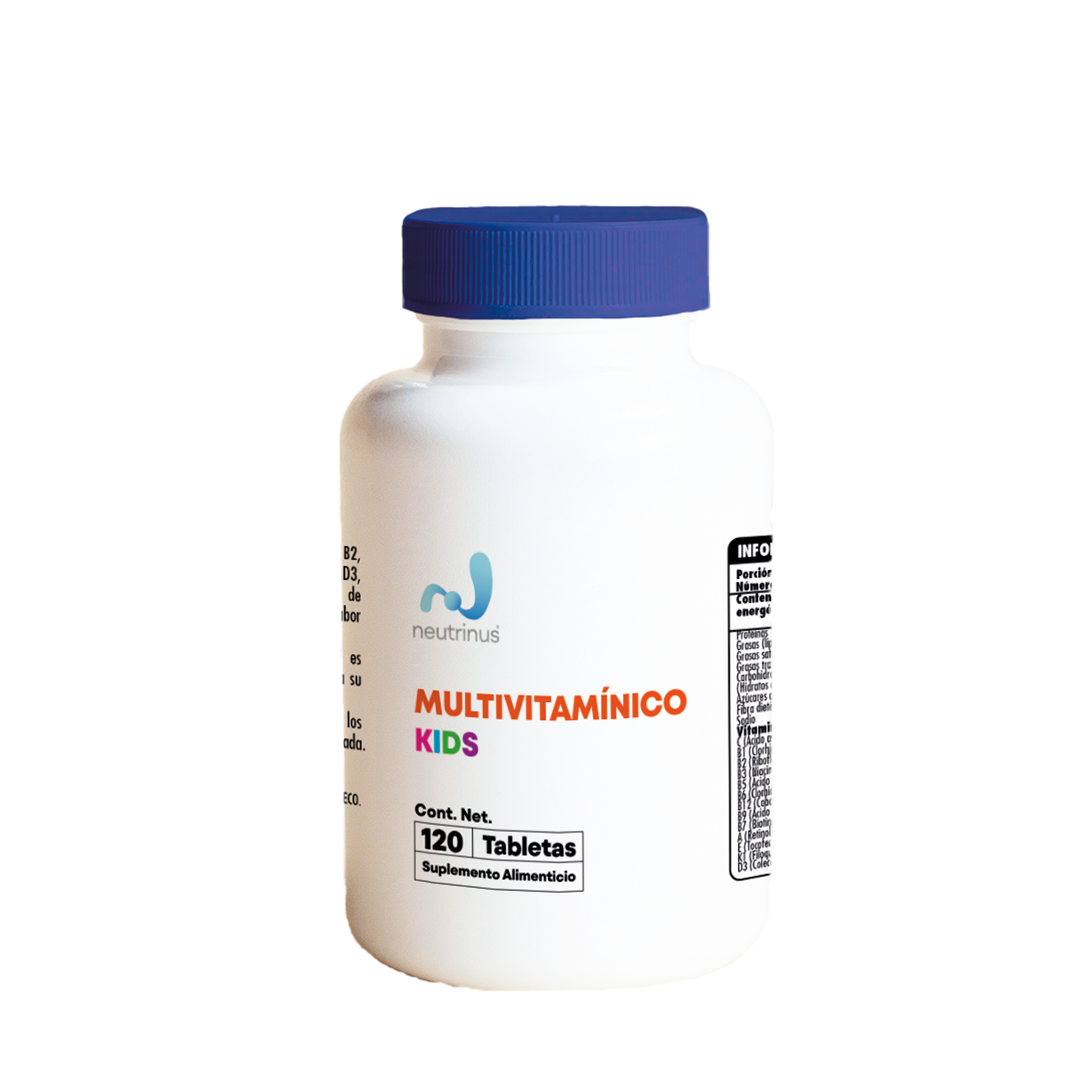 Multivitamínico Kids – Crecimiento y Defensas Infantiles | Neutrinus Plus 120 Tabletas