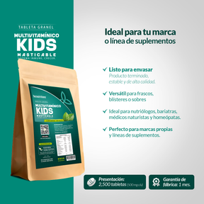 Tableta Granel Multivitamínico Kids Sist. Inmune Crecer