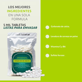 Tableta Granel Power Hierro® Nutrición Sanguínea Huesos Ojos