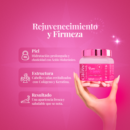 Pure Flow: Probióticos y Complejo Herbal para Desinflamar | Salud Intestinal