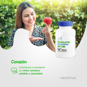 Quelato de Magnesio – Relajación, Estrés y Descanso | Neutrinus Plus 120 Tabletas